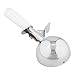 Restaurantware Met Lux 4.66 Ounce Portion Scoop 1 Trigger Release Cookie Scoop - With White Handle Stainless Steel Disher For Portion Control Scoop Cookie Dough Cupcake Batter Or Ice Cream