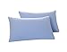 Colourful Snail 100-Percent Natural Washed Cotton Duvet Cover Set, Ultra Soft and Easy Care, Zipper Closure, Corner Ties, Simple Bedding Style, Queen/Full, Blue (Comforter Not Included)