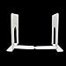 HAODE FASHION 1Kilogram Eggshell White Book Ends Heavy Duty,Tall Bookends Shelves 9 1/2 Inch Heavy Books.Large Steel Metal Book Holders Stoppers, Closet Organizer School Dorm Room Supplies Home.1 Pair