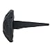 A29 Set of 12 Round Iron Clavos Decorative Nails, Hand-Forged, 1 Inch Clavos, Natural Black Finish, Decorative Bolts for Doors, Cabinets, Furniture