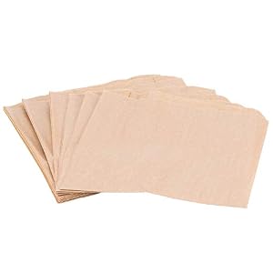 Commerical Business Restroom Bathroom Janitorial Personal Dispensers Leak Proof 8.5″ x 8″ Wax Coating Kraft Sanitary Napkin Paper Receptacle Disposable Bags Feminine Hygiene Liner- 50/Pack