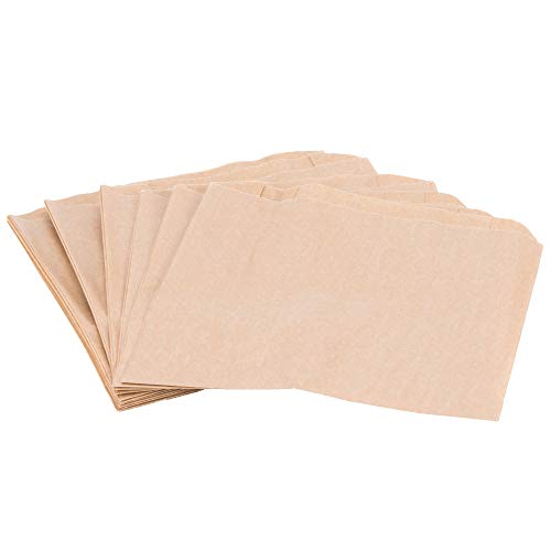 Commerical Business Restroom Bathroom Janitorial Personal Dispensers Leak Proof 8.75" x 8" Wax Coating Kraft Sanitary Napkin Paper Receptacle Disposable Bags Feminine Hygiene Liner- 50/Pack