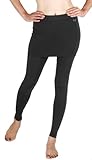 New 191 Skin Tights Compression Leggings Base Layer Black Skirt Pants Womens