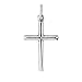 Ritastephens Sterling Silver Small Italian Cross Charm Pendant Necklace 18x30 Mm (16)