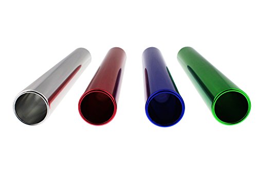 Get-Out-Aluminum-Relay-Running-Baton-4-Pack--12-Inch-Metal-Baton-Sticks-in-Red-Blue-Green-Silver-for-Track-Field