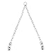 Beirui Heavy Duty Steel Chain Dog Walking Training Leash Coupler for 2 Dogs, Dual Dog Leash Lead Coupler,2 Way Dog Leash