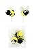 Pompom Bumble Bees Black&yellow W/googly Eyes Craft Spring Easter Floral Picks 6/pkg