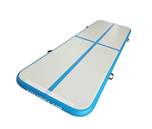 Aqua Plus Inflatable Air Track Tumbling Mat 3.28ft,10ft,13ft,17ft,20ft,23ft,26ft,30ft,33ft,36ft,40ft Gymnastics Airtrack 4,8 inches Thickness Exercise Training Mat Cheerleading Yoga Beach Boat Board