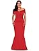 LALAGEN Women's Plus Size Off Shoulder Long Formal Party Dress Evening Gown Red XXXL