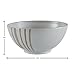 Amazon Brand – Stone & Beam Modern Stoneware Decorative Bowl Decor, 4.9 Inch Height, Beige