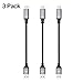 Short USB Type C Cable 1FT 3Pack, SMALLElectric Nylon Braided Type A to C Fast Charging Station Cords for Samsung Galaxy S9 Note 9 8,S8 Plus,Google Pixel,Nintendo Switch,Nexus,LG V30 V20 G6 5,(Black)