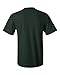 Hanes TAGLESS 6.1 Short Sleeve T-Shirt w/ Pocket-Deep Forest L