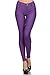 Women's Jeggings Pull On Slimming Cotton Jean Like Leggings (Purple, Small)