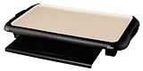 Oster CKSTGRFM18W-ECO DuraCeramic Griddle with Warming Tray, Black/Crème (Kitchen)