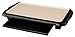 Oster Titanium Infused DuraCeramic Griddle with Warming Tray, Black/Crème (CKSTGRFM18W-TECO)