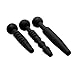 Master Series Dark Rods 3 Piece Silicone Penis Plug Set
