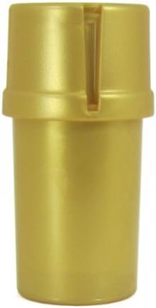 MedTainer Storage Container w/ Built-In Grinder - Gold by Medtainer