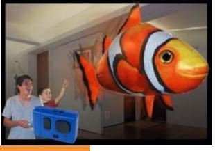 Air Swimmers Remote Control Flying Clownfish - Thumbnail 2