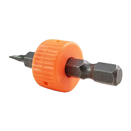 Bit Magnetizer and Demagnetizer Ring, Mini Screwdriver Bit Drive Holder for Magnetic Driver Bitsï¼ŒPlastic Screwdriver Magnetization Ring Pick-up Tool, 10 PCS-5MM