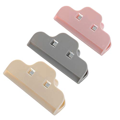 Xigeapg Kitchen Food Storage Bag Sealing Machine Household Clothespin Plastic Sealing Clip Snack Sealing Pocket Holder Pink - Thumbnail 5