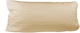 Egyptian Cotton Luxury Striped 540 Thread Count Body Pillow Cover, 21 x 60 Inch, Striped Ivory