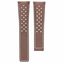 Ewatchparts 20-22mm Leather Watch Band Strap With