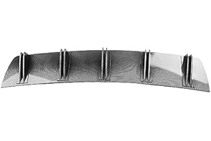 Carbon Fiber Rear Bumper Lip Diffuser Spoiler Splitter, Universal Fit 815x165mm Fin Design, Enhanced Aerodynamics & Car Prote
