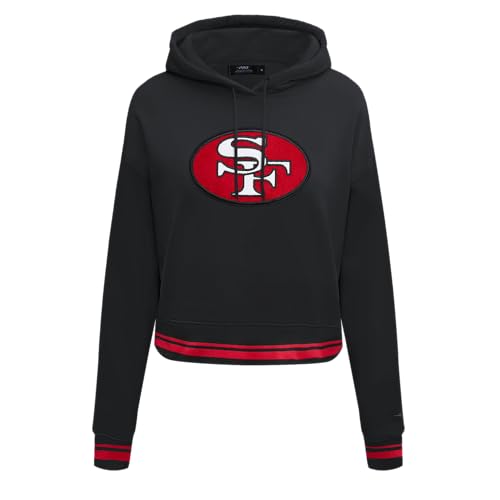 Pro Standard NFL Retro Classics - Sudadera Corta con Capucha de Rizo frances con Espalda cepillada para Mujer