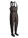OXYVAN Waders Waterproof Lightweight Fishing Waders with Boots Bootfoot Hunting Chest Waders for Men Women (Small, Brown)