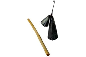 AFRICA HEARTWOOD PROJECT Gankogui Double Metal Bell - Agogo High Low Cow Bell - Small with stick