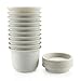 T4U 5 Inch Plastic Planter Pots with Saucer Grey Set of 10, Seeding Nursery Planter Pot with Drainage and Tray for Flowers Herbs African Violets Succulents Orchid Cactus Indoor Outdoor
