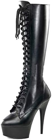 Higher Heels PleaserUSA Womens Platform Knee Boots Delight-2023