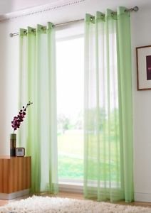 Buy Rc Homes Voile Sheer Curtain Fabric Apple Green Online At Low