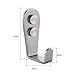 Stainless Steel Coat and Hat Hook Robe Hook, 10 Pcs, Brushed Steel, G112-10