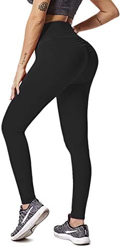 DCCDU Women Scrunch Butt Yoga Pants High Waist Tummy Control Stretchy Workout Running Leggings Sport Fitness Gym Push Up Tights(UP Graded)