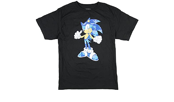 Sonic Blue Camo-Filled Design Graphic 