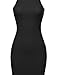 MBE Women's Simple Classic High Neck Body Con Midi Dress