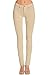 Poplooks Women's Casual Mid Rise Stretch Skinny Knit Jegging Pants