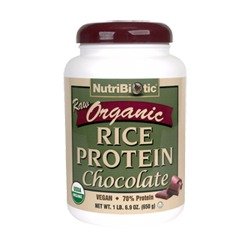 Nutribiotic Organic Rice Protein , Chocolate, 22.9 Ounce