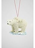 Polar Bear & Baby Christmas Ornament