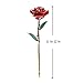 DuraRose® Authentic Rose with Stand and Love Card, Everlasting Real Rose Stem Dipped in 24k Gold - Best Gift for Loves Ones. Ideal for Valentine's Day, Mother's Day, Anniversary, Birthday (Red)