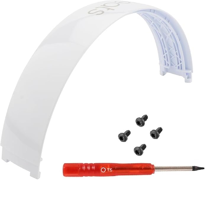 Studio2 Top Headband Arch Repair Parts for Beats Studio 2.0 Wired/Wireless (B0500/B0501) Headphones - Also fits Studio 3 Wireless (A1914) Headphones (White)