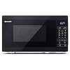 SHARP YC-MG02U-B 800W Digital Touch Control Microwave with 20 L Capacity, 1000W Grill & Defrost Function – Black