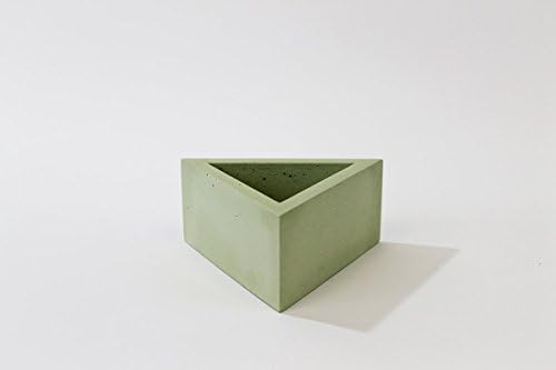 "Sixty" colored concrete planter (light green)