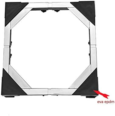 ZLL Multi-Functional Movable Base-Appliance Rollers,Retractable Adjustable Base for Refrigerator Washing Machine Stent,Adjustable Washing Machine Base, Refrigerator Base, Removable Frame with Brake,H