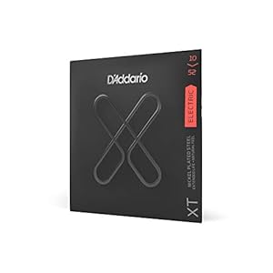 D’Addario XT Nickel Plated Steel Electric Guitar Strings, Light Top/Heavy Bottom, 10-52