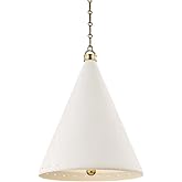 Hudson Valley Lighting MDS402-AGB/WP Plaster No.1-2 Light Pendant - 20 Inches Wide by 25 Inches High