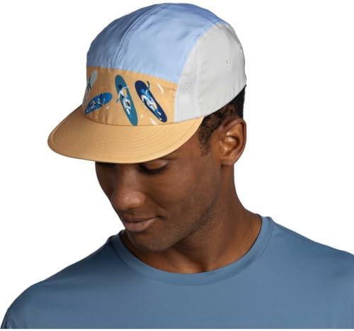 ®| Gorra 5 Panel Go Flexible, UPF50, Ajustable, Sostenible, Ligera, Correr, Materiales reciclados, Comoda L/XL Azul