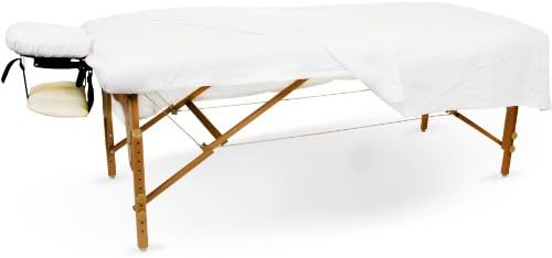 Flannel Sheet Set for Massage Tables (1 Set, White)
