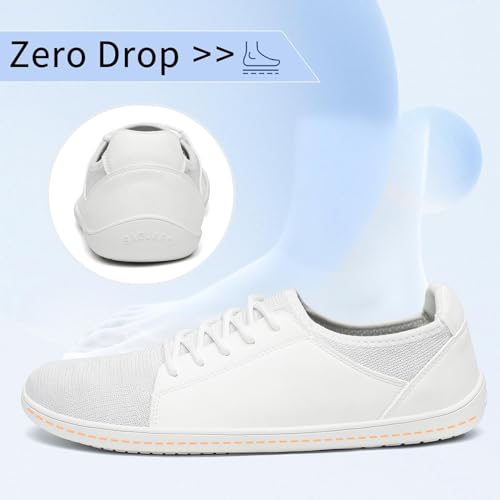 SAGUARO Unisex Barefoot Sneakers Luck III-Minimalist Casual Shoes Lightweight Comfortable Knit Barefoot Shoes Gr.36-48